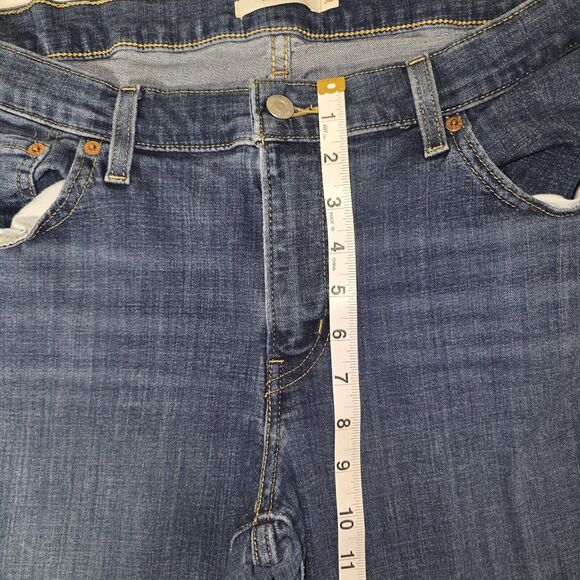 Levis Boyfriend Denim Jeans Dark Wash Size 32x27 - Picture 6 of 7